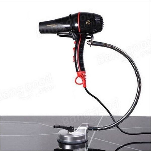 Hajlítható rozsdamentes acél hajszárító állvány szürke színben