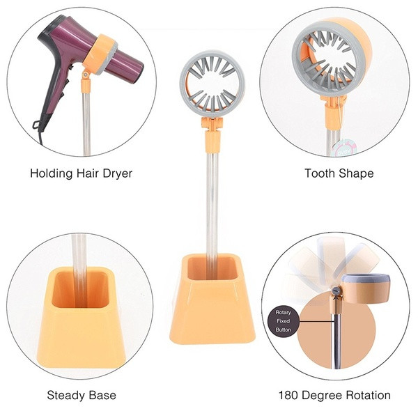 Άνετη πλαστική βάση σε μπεζ χρώμα για στεγνωτήρα μαλλιών