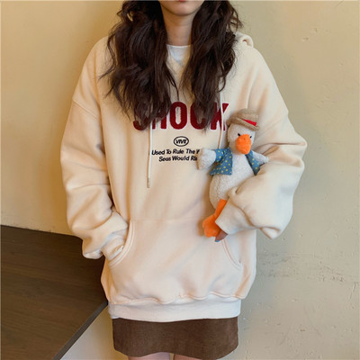 Hanorac sport și de zi cu zi pentru femei, cu glugă și cravate