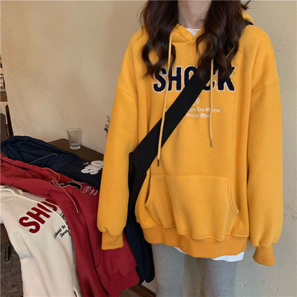 Hanorac sport și de zi cu zi pentru femei, cu glugă și cravate