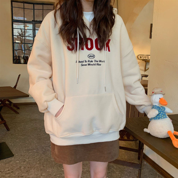 Hanorac sport și de zi cu zi pentru femei, cu glugă și cravate