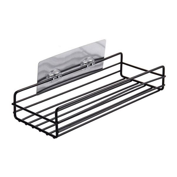 Ράφια μπάνιου σε μαύρο και άσπρο χρώμα