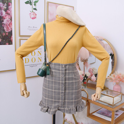 Bluza de dama model nou cu guler polo inalt - mai multe culori