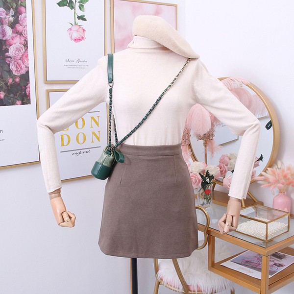 Bluza de dama model nou cu guler polo inalt - mai multe culori