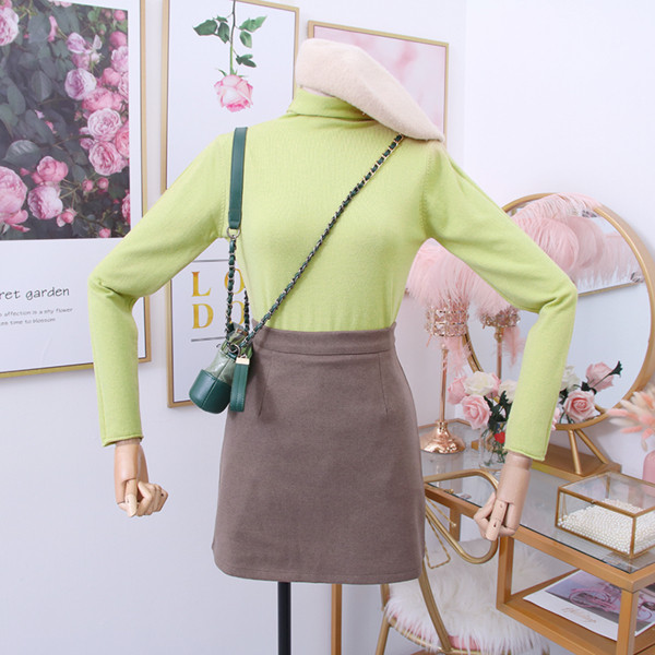 Bluza de dama model nou cu guler polo inalt - mai multe culori