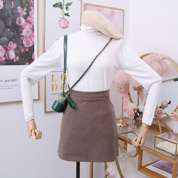 Bluza de dama model nou cu guler polo inalt - mai multe culori