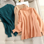 Pulover de dama cu decolteu spitz in mai multe culori