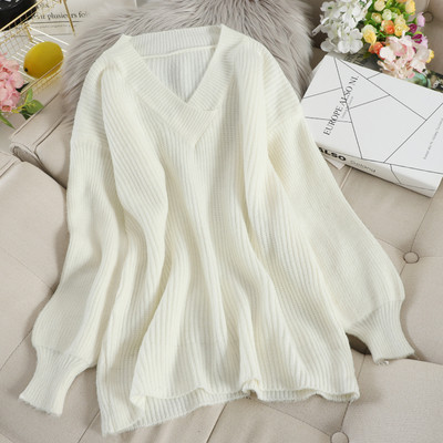 Pulover de dama cu decolteu spitz in mai multe culori