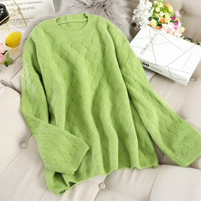 Pulover de dama casual cu decolteu rotund in mai multe culori