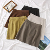 Fusta casual dama cu talie inalta in mai multe culori