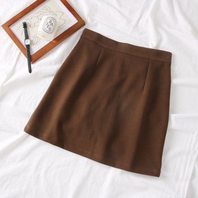 Fusta casual dama cu talie inalta in mai multe culori