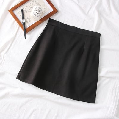 Fusta casual dama cu talie inalta in mai multe culori