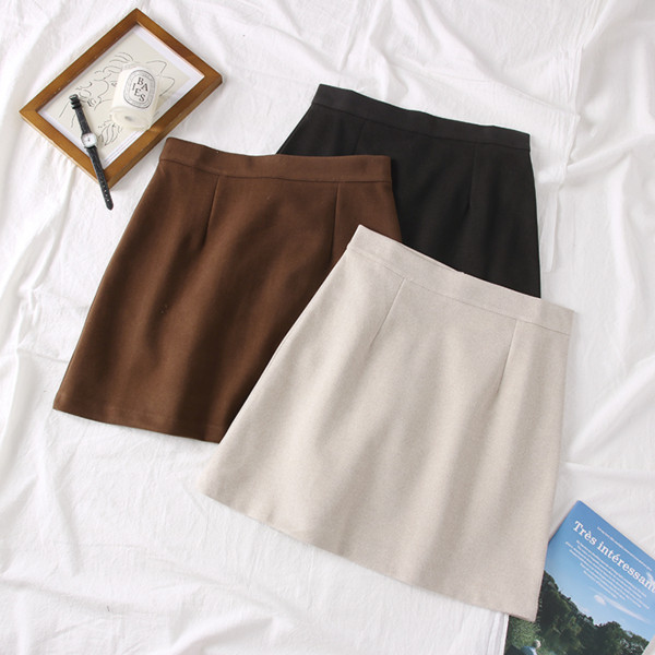 Fusta casual dama cu talie inalta in mai multe culori