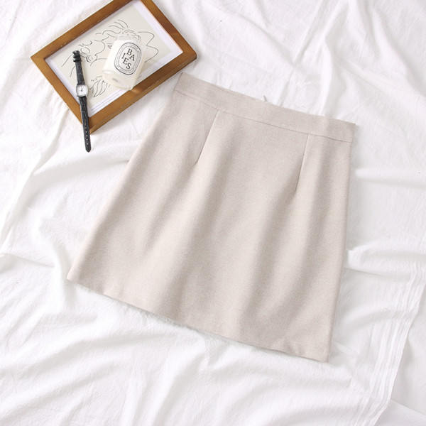 Fusta casual dama cu talie inalta in mai multe culori