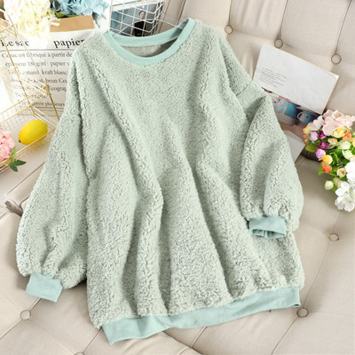 Női pehelypulóver kerek nyakkivágással, több színben