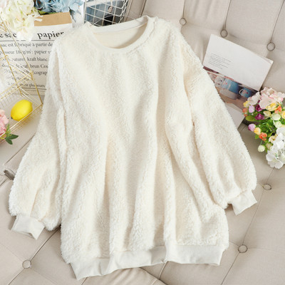 Női pehelypulóver kerek nyakkivágással, több színben