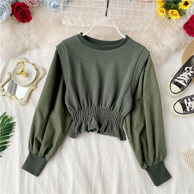 Bluza casual dama cu decolteu oval si elastic in patru culori