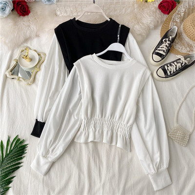 Bluza casual dama cu decolteu oval si elastic in patru culori