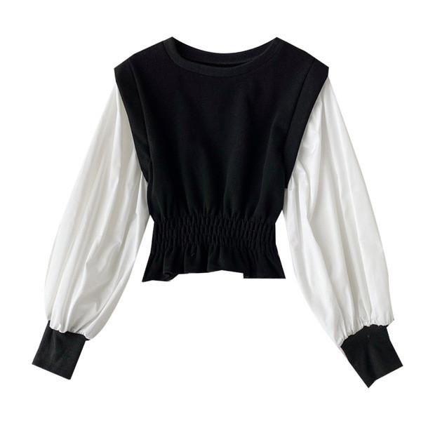 Bluza casual dama cu decolteu oval si elastic in patru culori