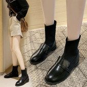 Cizme de dama tip ciorap de culoare neagra