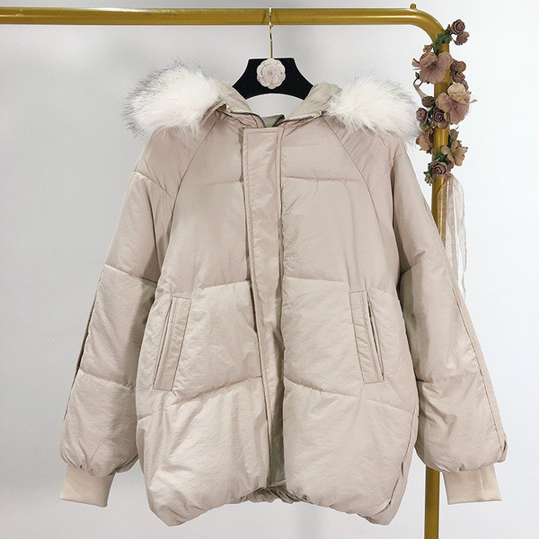 Geaca scurta de iarna de dama cu gluga din puf in mai multe culori