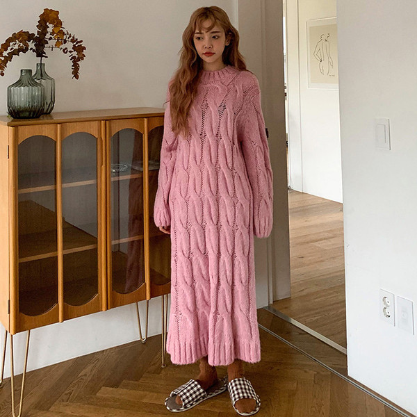 Rochie dama tricotata iarna model lat in trei culori