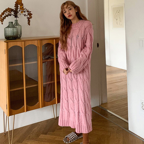 Rochie dama tricotata iarna model lat in trei culori