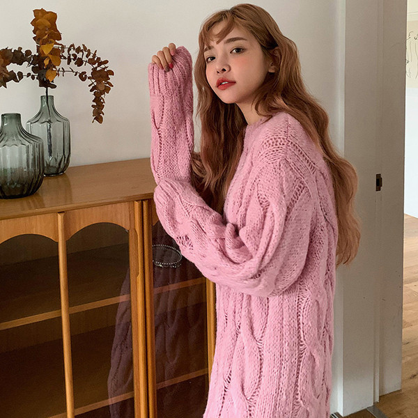 Rochie dama tricotata iarna model lat in trei culori