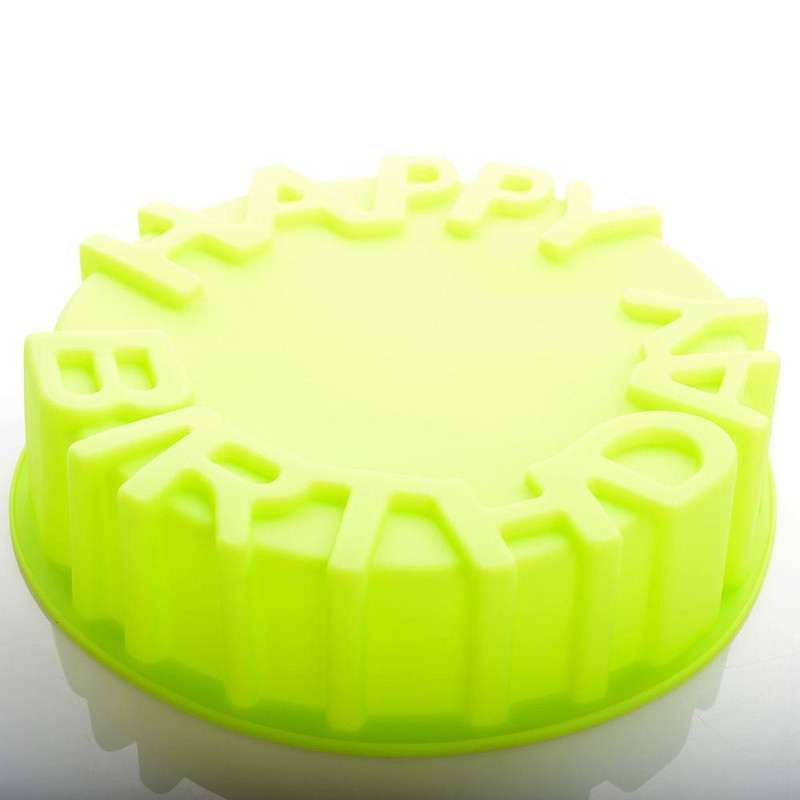 Formă practică de copt cu o inscripție în trei culori