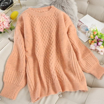 Pulover de dama modern cu maneci lungi si decolteu oval