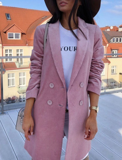 Palton lung de dama model NOU cu nasturi in patru culori