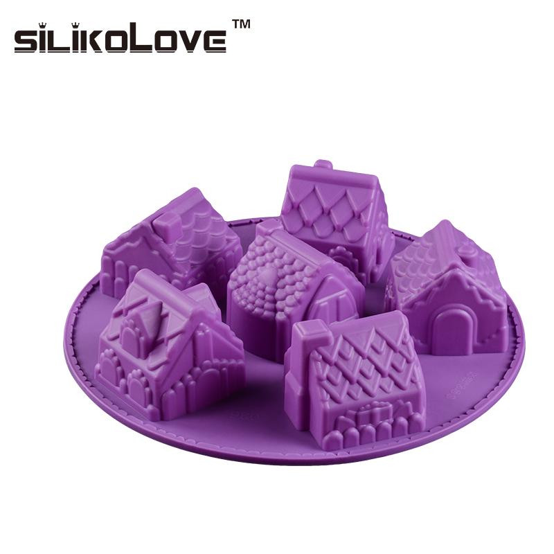 Силиконова форма за печене в лилав цвят