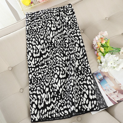 Fusta de dama moderna cu talie inalta si model animal in patru culori