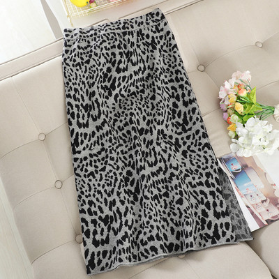 Fusta de dama moderna cu talie inalta si model animal in patru culori