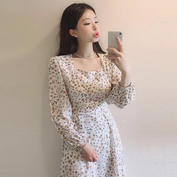 Rochie de dama - maneca lunga si decolteu patrat