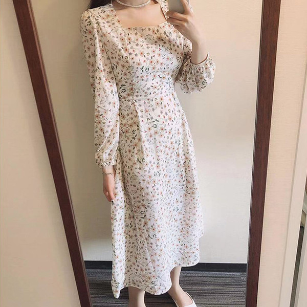 Rochie de dama - maneca lunga si decolteu patrat