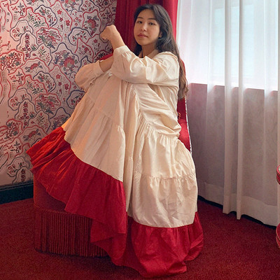 Model de dama modern croi rochie lunga