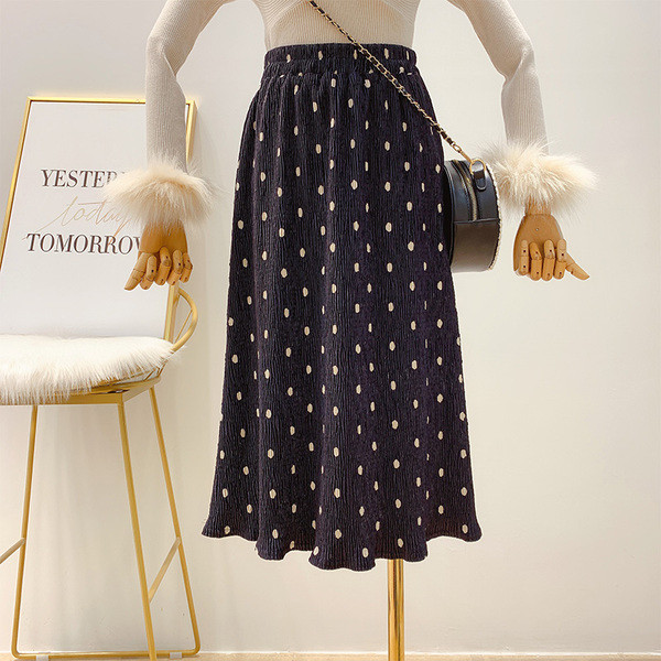 Fusta de dama moderna plisata cu talie inalta