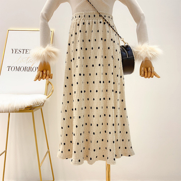 Fusta de dama moderna plisata cu talie inalta