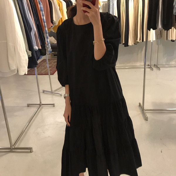 Rochie dama in carouri model lung alb-negru