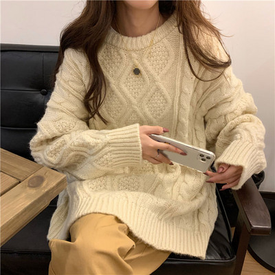 Pulover larg de actualitate de dama model lung in mai multe culori