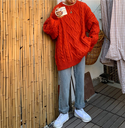 Pulover larg de actualitate de dama model lung in mai multe culori