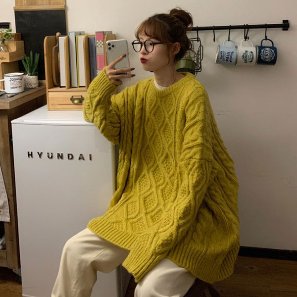 Pulover larg de actualitate de dama model lung in mai multe culori