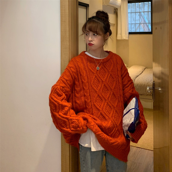 Pulover larg de actualitate de dama model lung in mai multe culori