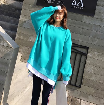 Bluza casual de dama potrivita gravidelor cu decolteu oval in mai multe culori