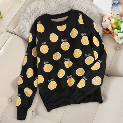 Pulover de dama modern cu decolteu rotund in trei culori