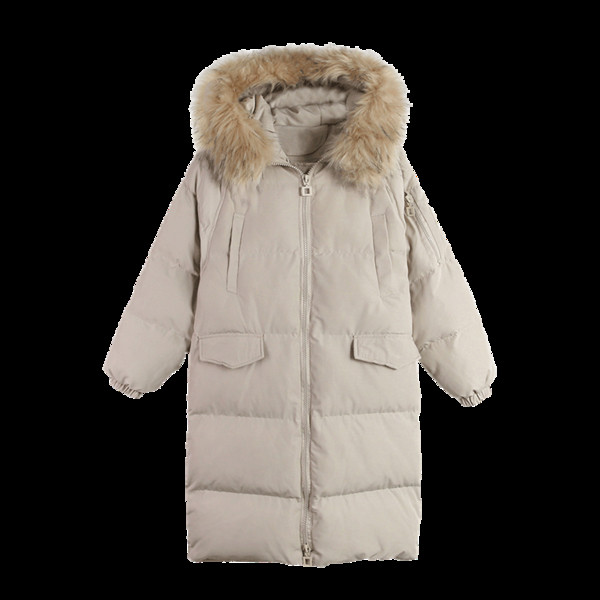 Μοντέρνο γυναικείο μπουφάν με μακριά κουκούλα κατάλληλο για έγκυες γυναίκες