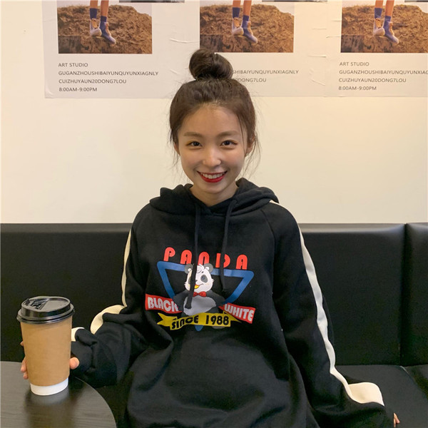 Hanorac de zi cu zi pentru femei în două culori, cu glugă și aplicație