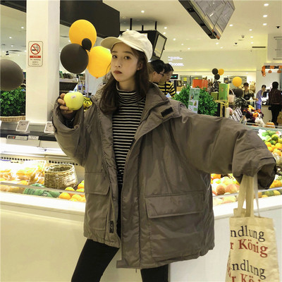 Γυναικείο casual wide jacket σε δύο χρώματα με κουκούλα