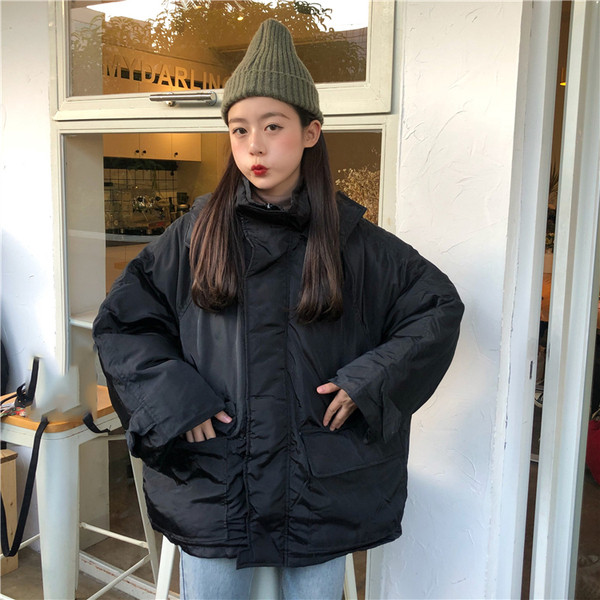 Γυναικείο casual wide jacket σε δύο χρώματα με κουκούλα